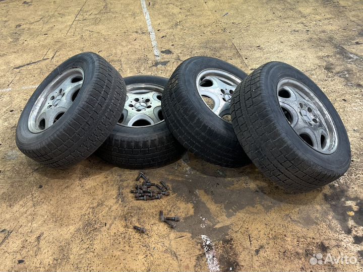 Колеса на зиме Мерседес W140