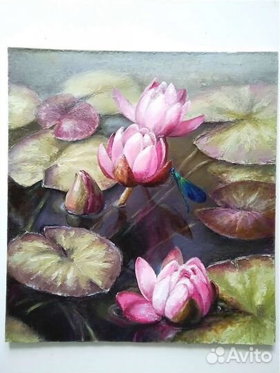 Картина маслом на холсте в раме