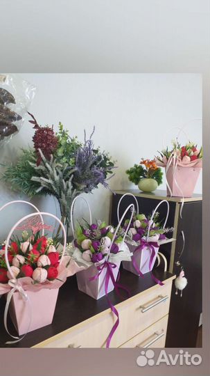 Съедобные букеты из конфет