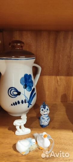 Набор посуды гжель