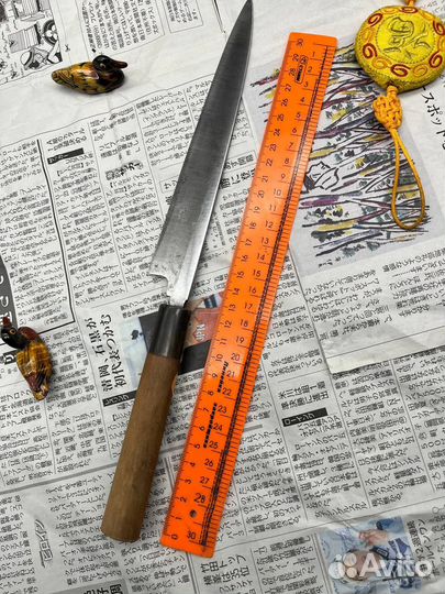 Японский кухонный нож Янагиба Shirogami