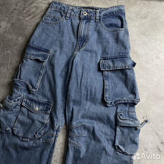 Брюки карго джинсы Y2K Love Republic