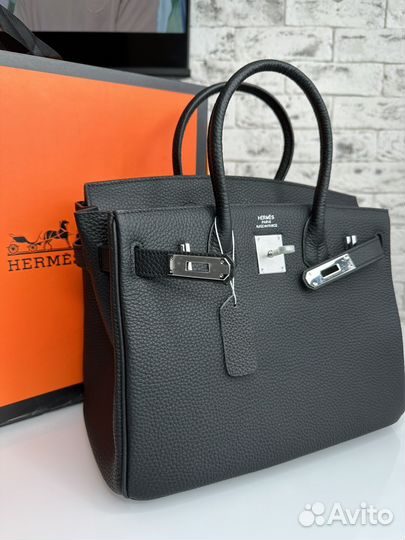 Кожаная сумка hermes birkin 30