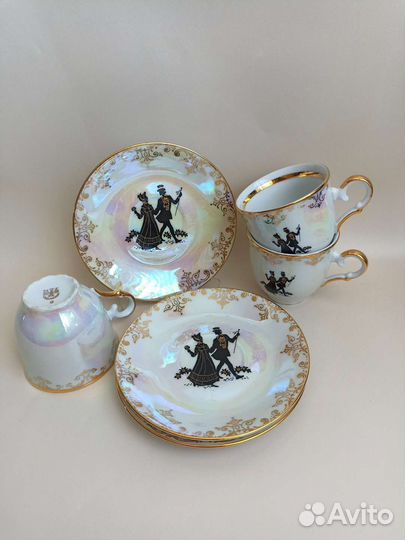 Кофейная пара фарфор Moritz Zdekauer Чехия