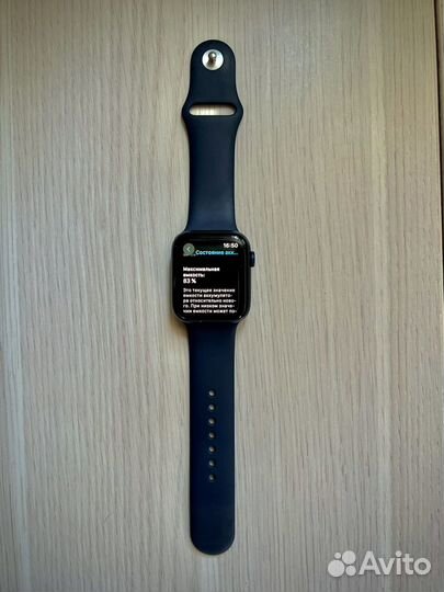 Часы apple watch 6 44 mm blue