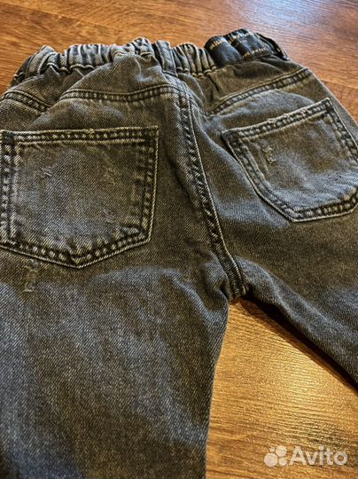 Джинсы черно серые Zara