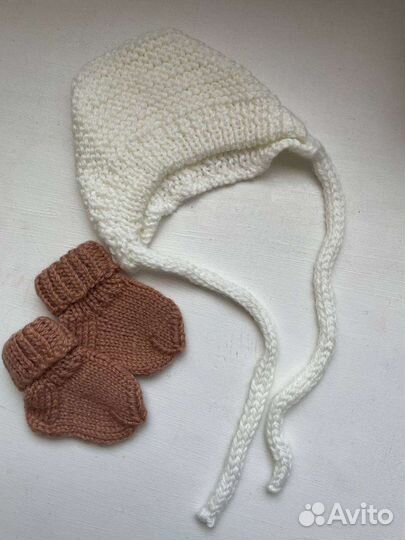 На новорождённых шапка носочки наличие и заказ