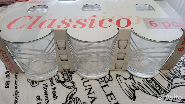 Бокалы с гранёными узорами