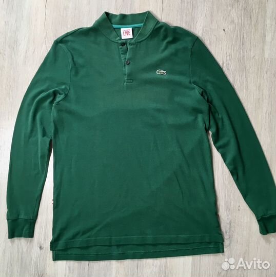 Поло с длинным рукавом мужское lacoste оригинал