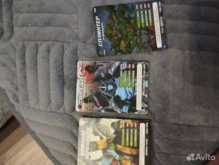 Карточки черепашки ниндзя