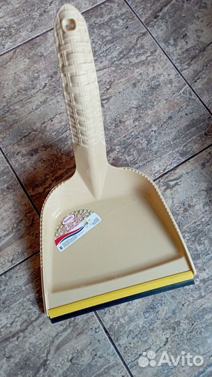 Совок металлический, со щёткой