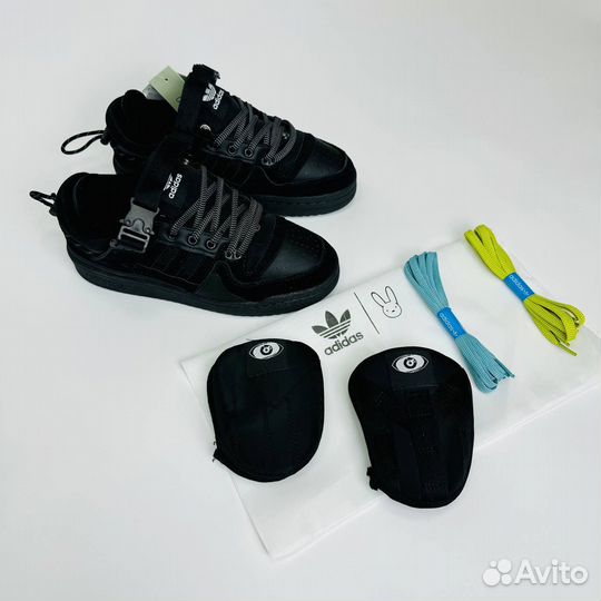 Кроссовки мужские зимние Adidas Forum Low BadBunny