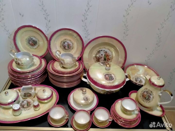 Новый сервиз столовый Мадонна 64 предмета гдр