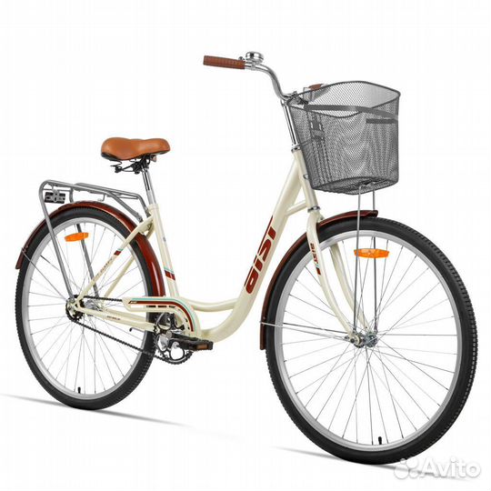 Городской велосипед Aist 28-245 бежевый (б.)