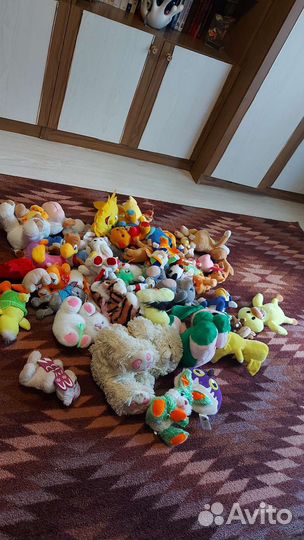 Огромный пакет мягких игрушек
