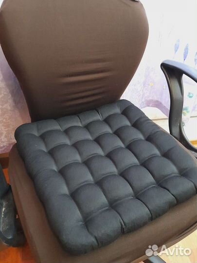 Подушка на стул с гречневой лузгой 40на40