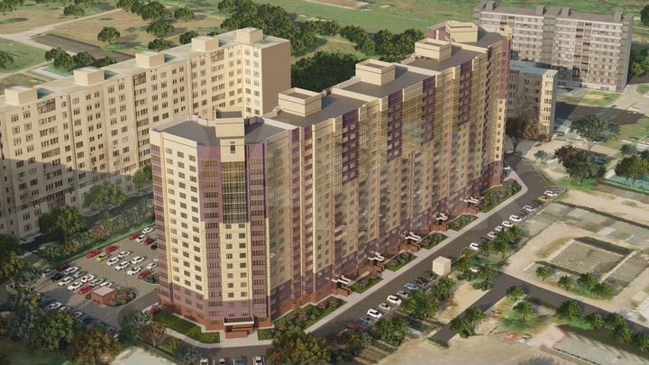 1-к. квартира, 53,3 м², 12/17 эт.