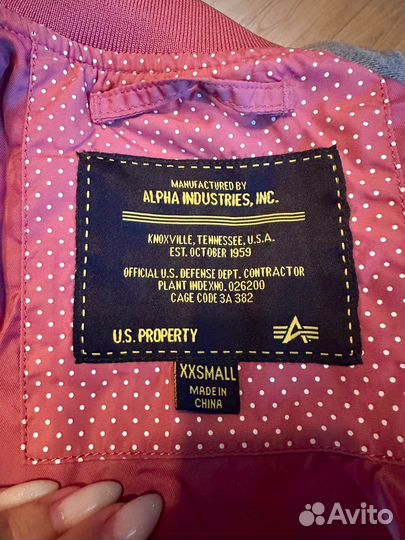 Бомбер alpha industries xxs