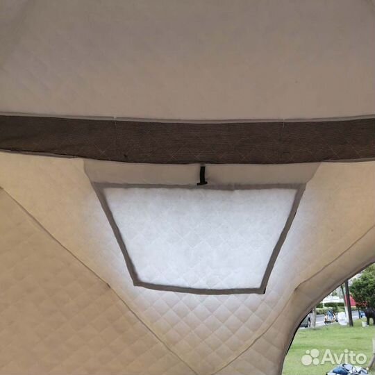 Палатка зимняя теплая 4 слоя, есть выход под трубу