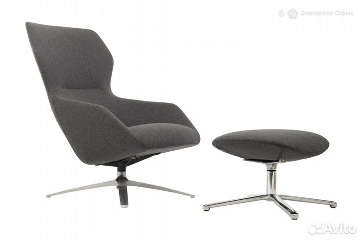 Кресло дизайнерское с оттоманкой RV Design Selin