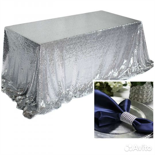 Скатерть на президиум пайетки