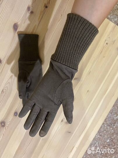 Перчатки женские кожаные