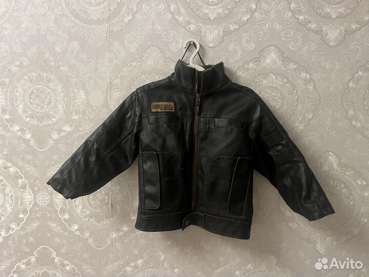 Куртка кожаная для мальчика