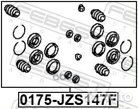 0175JZS147F р/к дискового тормоза d45 Lexus IS