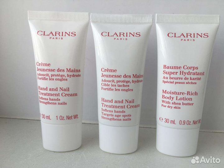 Clarins уход для лица кремы тюбики по 15 мл