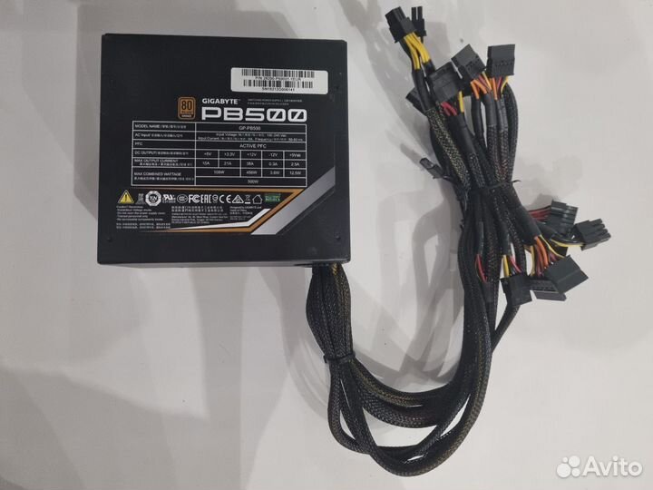 Блок питания Gigabyte PB500 500W ATX Bronze
