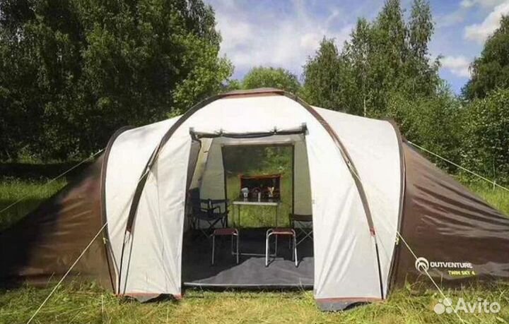Новая двухкомнатная палатка Qutventure Twin Sky 4