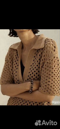 Платье кроше hm