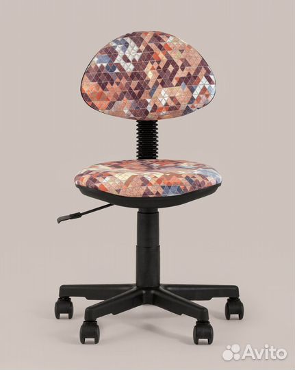 Кресло компьютерное детское умка абстракция оранже