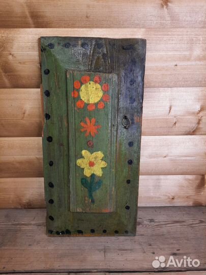 Филенка Дверца от Буфета Расписная 19-20 Век
