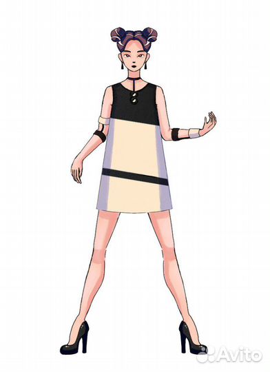 Отрисовка эскизов/разработка коллекции одежды