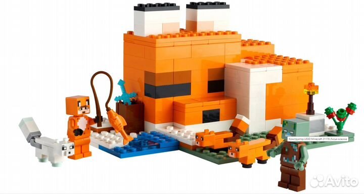 21178 lego Minecraft Лисья хижина