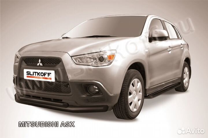 Защита порогов d76 с прост.Mitsubishi ASX MAS007B