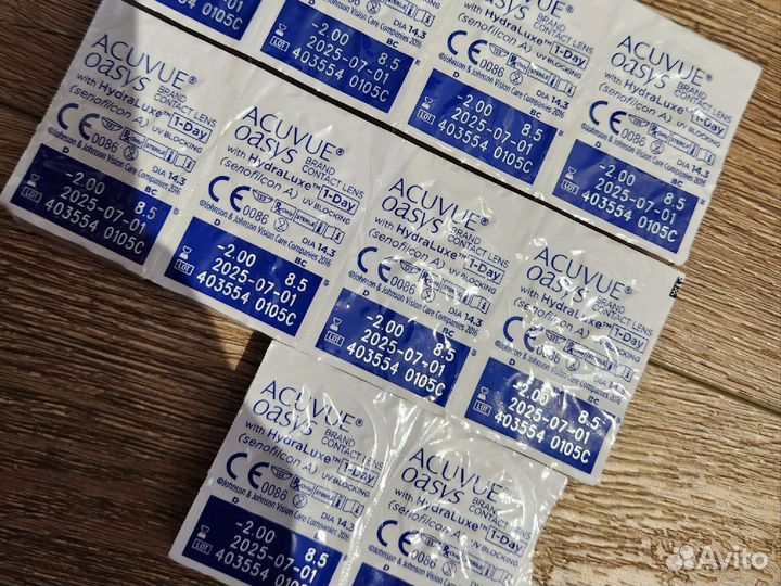 Линзы контактные acuvue oasys 1 day