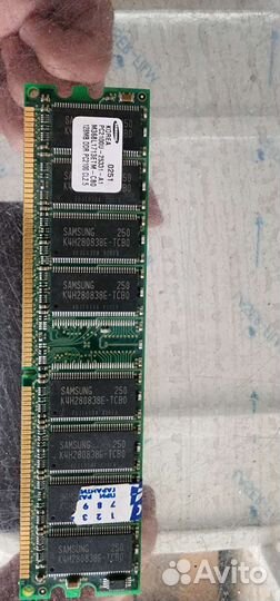 Оперативная память ddr 256 мб и 128 мб