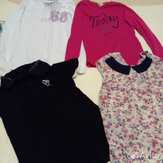Пакетом одежда для девочки 146-152