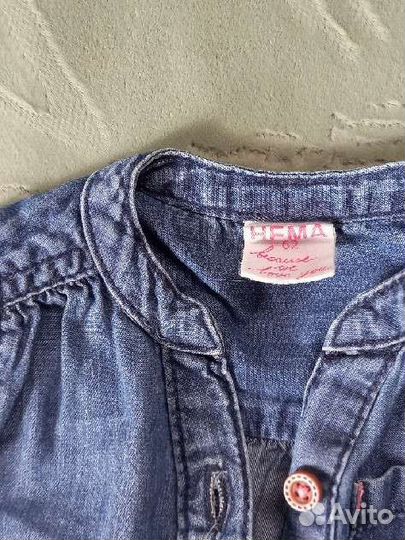 Джинсовая рубашка детская