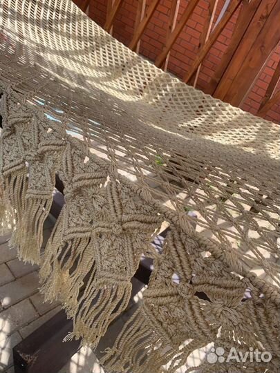 Гамак качели на подставке из бруса