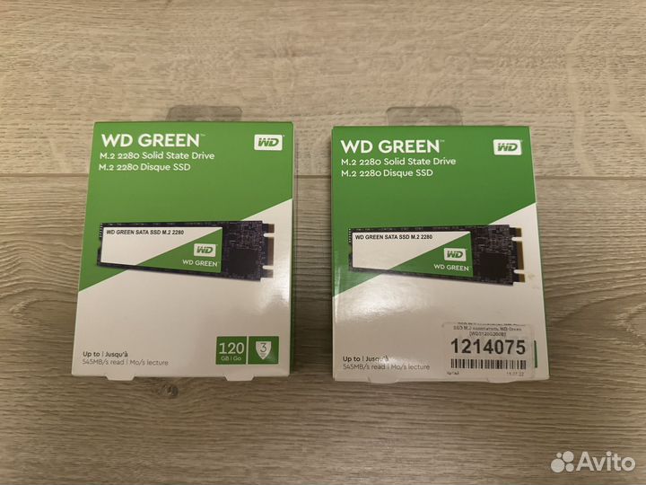 SSD диск Western Digital Green M.2 120Gb