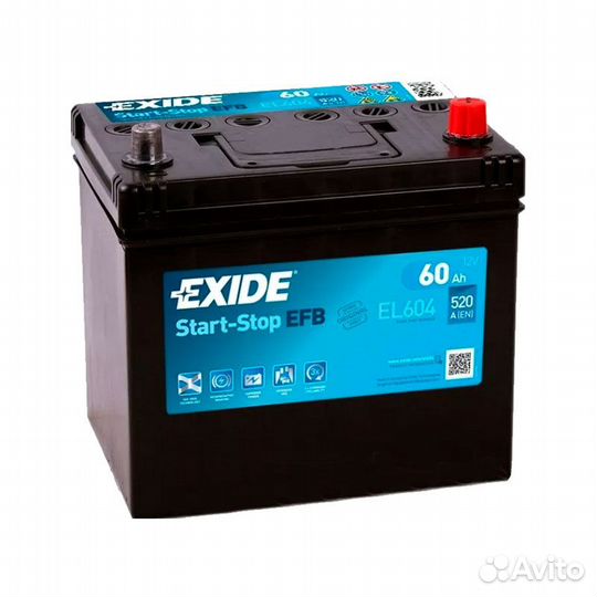 Аккумулятор Exide EFB 60 А/ч Азиатский