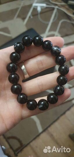 Handinsilver, Браслет из глянцевого агата