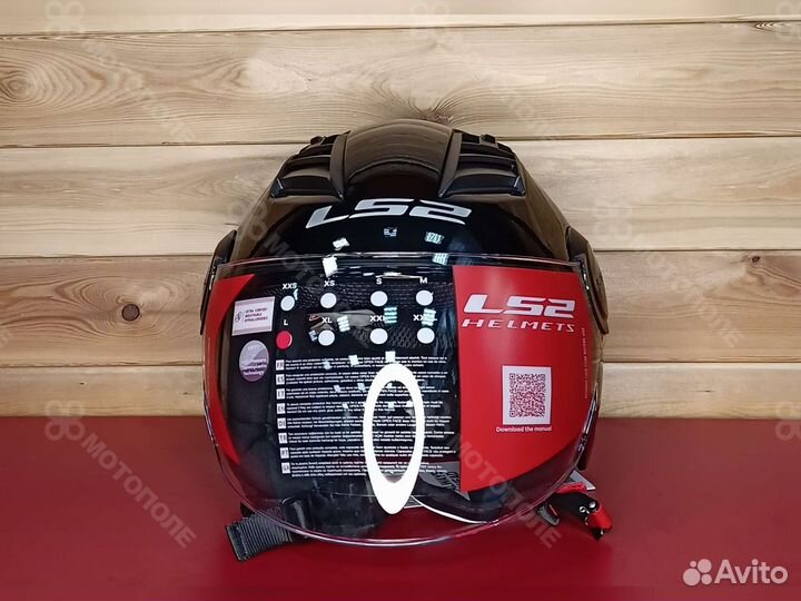 LS2 Мотошлем OF562 airflow Solid (черный)