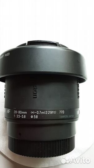Объектив tamron AF28-80mm f/3.5-5.6 Aspherical 77D