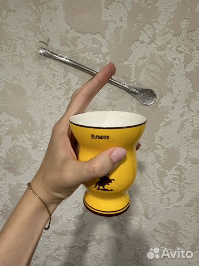 Калабас для мате с бомбильей