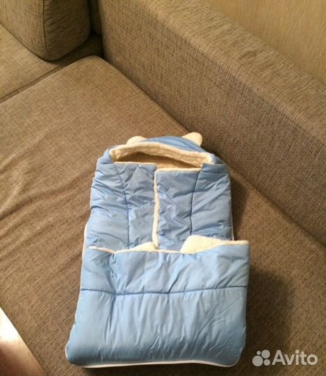 Зимний конверт-трансформер на овчине