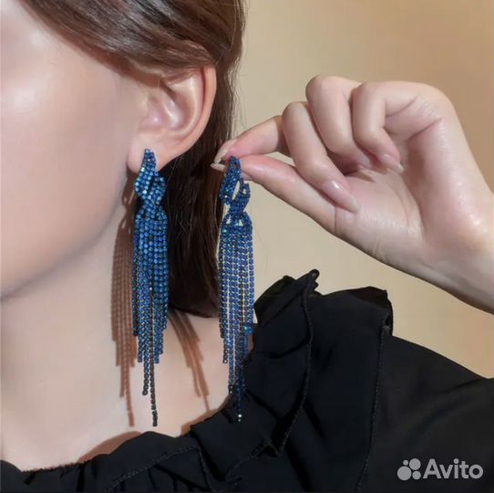 Серьги длинные